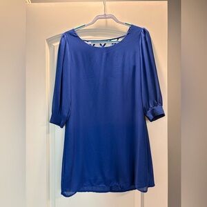 Chic Blue Mini Dress